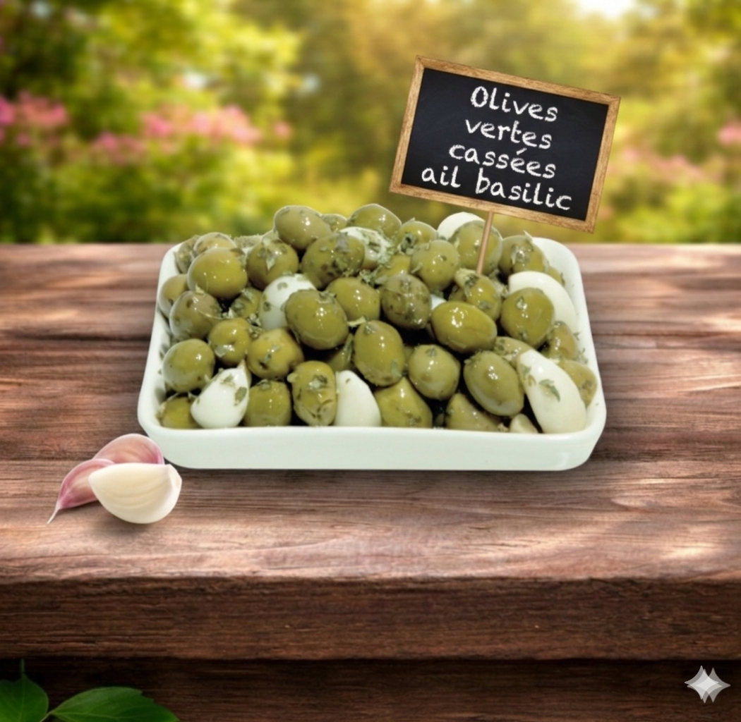 OLIVES AIL BASILIC 